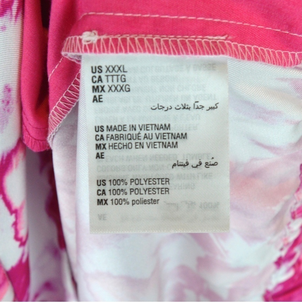 Ade Samuel for INC Printed Wide-Leg Trousers,‎ Daphne Dye Pink Floral Size XXXL - Picture 7 of 8